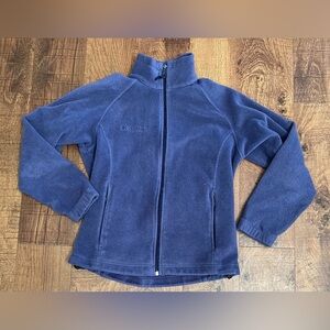 Columbia Womens full zip fleece jacket Sz small blue